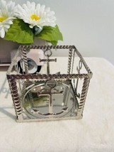 Bath &amp; Body Works Anchor Rope Square Metal 3 Wick Candle Holder Sleeve 1... - $27.72
