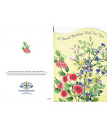 St. Josephs A Special Birthday Wishes For You Floral Greeting Card With ... - $12.59