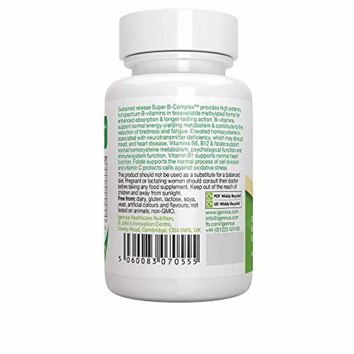 Super B-Complex – High Strength Methylated Vitamin B Complex Folate (as ...