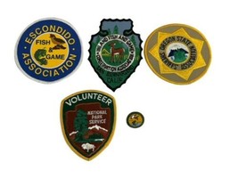 National Park Service Volunteer Patch Pin Lot Fish Game San Diego Escondido image 1