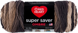 Red Heart CC Super Saver Ombre Yarn Hickory - $31.88