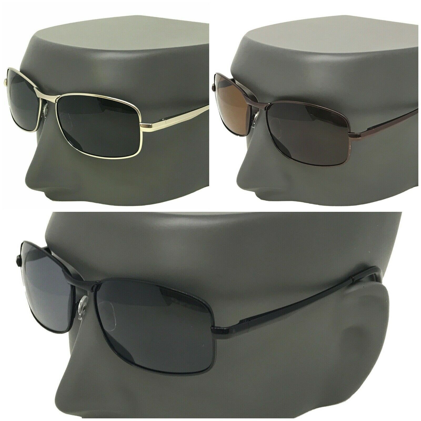 Gafas de sol para Hombre Lentes redondo Piloto conducción Moda Verano Lujo UV400