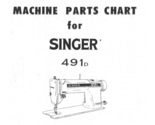 Singer 491d sewing machine Machine Parts Chart 