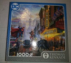 Thomas Kinkade DC Justice League Puzzle Superman Batman Wonder Women 1000 piece - $29.69