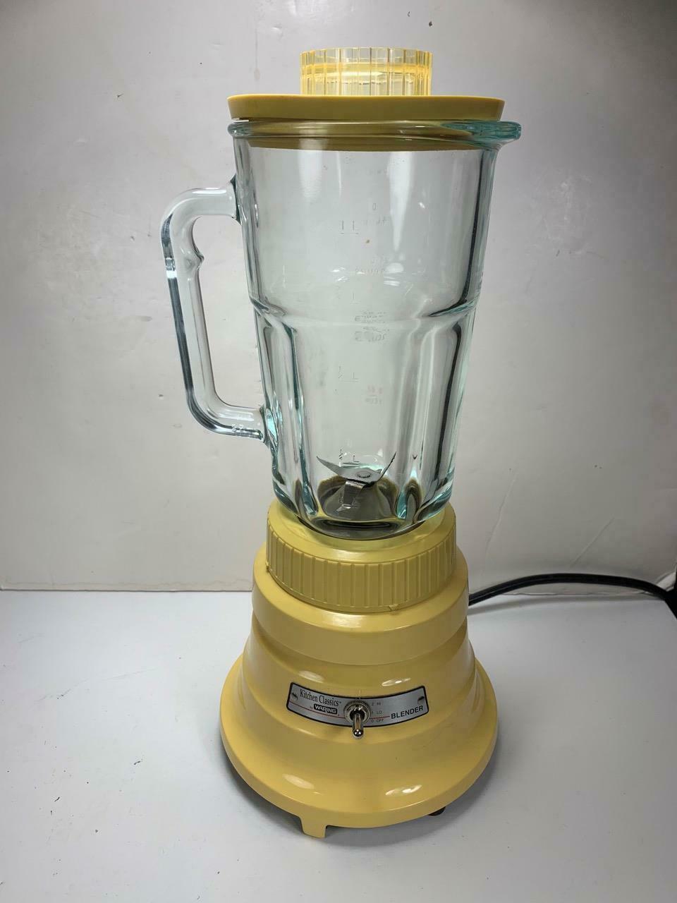 51BL16 Yellow Waring Blender Vintage Style WPB03 Kitchen Classics 40 oz