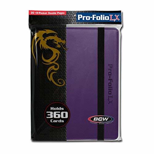 BCW 1-PF9LX-Pur 9 Pocket Pro-Folio LX, Purple