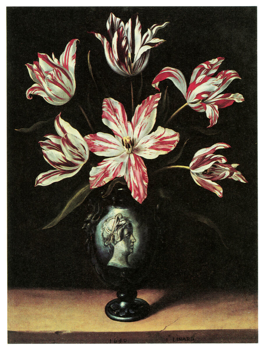 18x24Decoration Poster Room design art.Victorian flower vase painting.6633