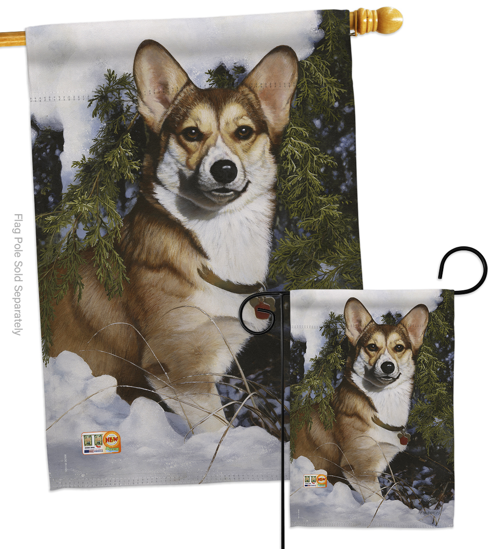 Corgi - Impressions Decorative Flags Set S110088-BO - Flags