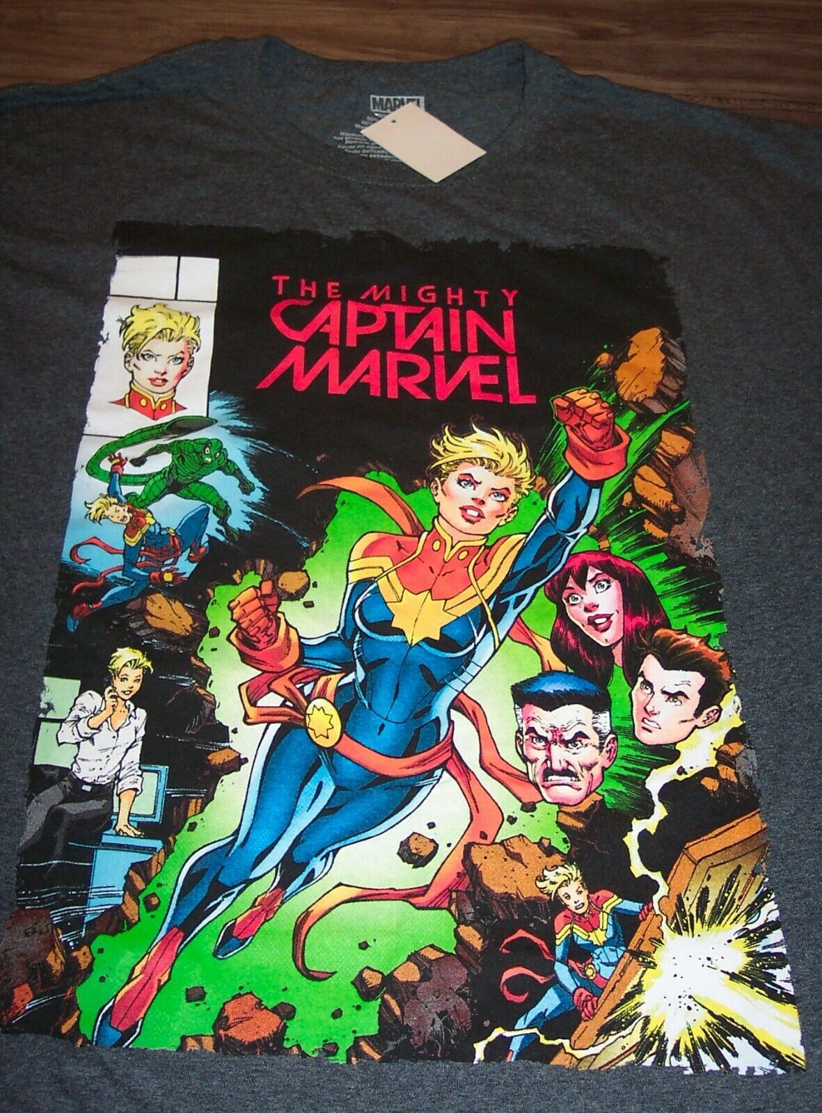 the mighty captain marvel shirt