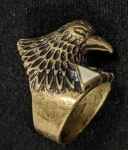 Illuminati Head Crusader Knights Of The Golden Eagle Ancient Ring Money ... - $2,814.99