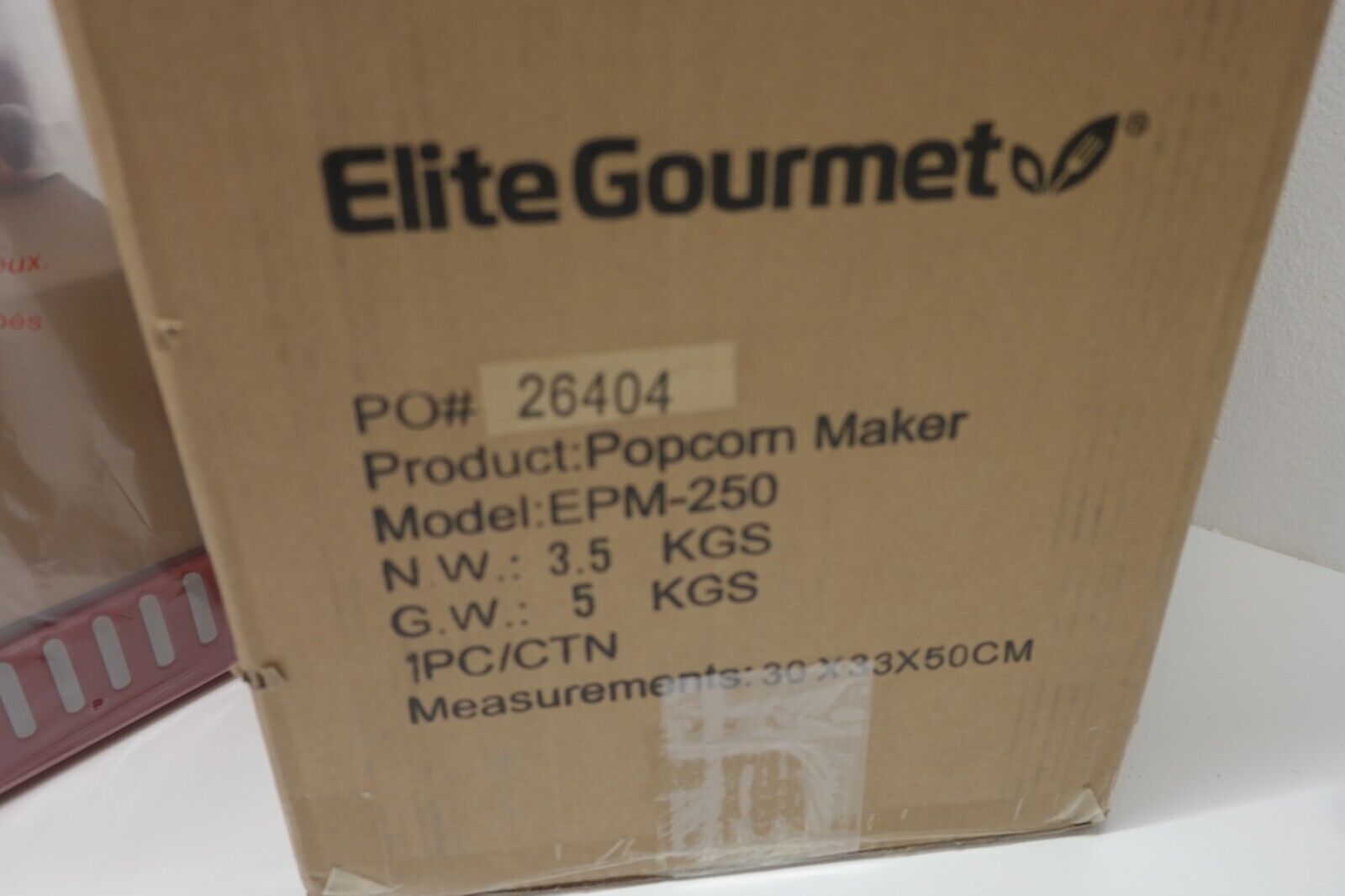 Elite Epm-250 Classic Tabletop 2.5 oz Kettle Popcorn Maker, Red