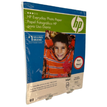 HP Everyday Photo Paper Semi Glossy 8 1/2" x 11" 35 Letter Sheets Q8723A Open - $11.81