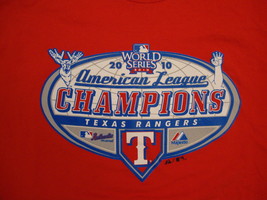 MLB Texas Rangers Major League Baseball 2010 World Series Champions T Sh... - $20.04