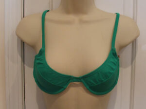 Primary image for NWT Newport News/ SUNSTREAK  green underwire bra swim top sizes 8