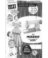 Morse 600 Manual Sewing Machine Owner Book Enlarged Hard Copy - $10.99