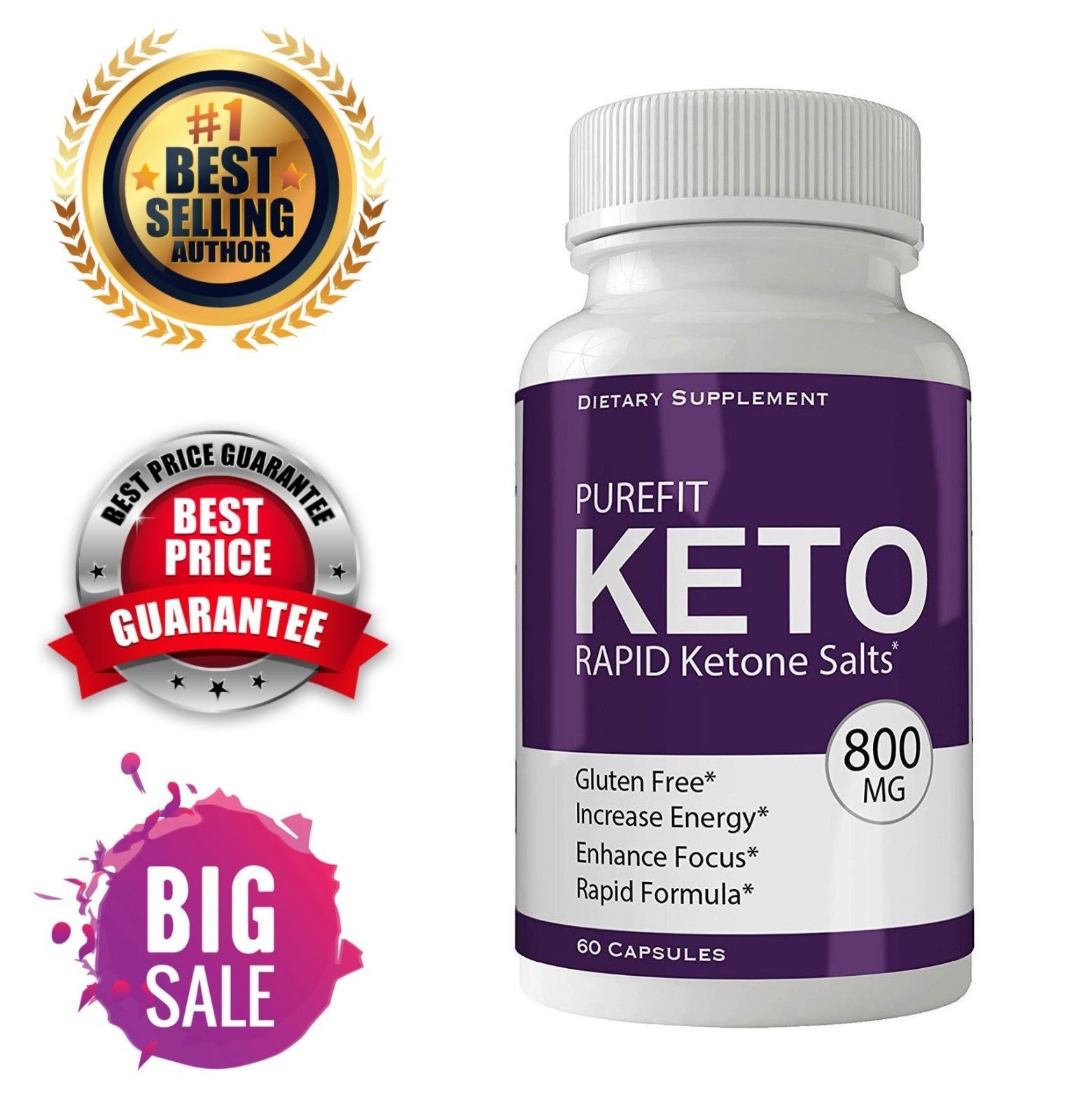 Purefit Keto Advanced Weight Loss Pills Supplement Advanced BHB Salts ...