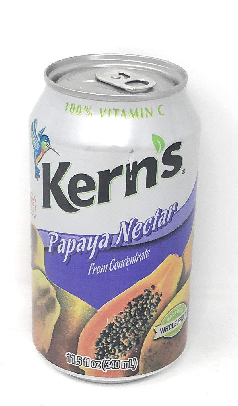 24 CANS KERN'S PAPAYA NECTAR 11.5oz Fruit Juices