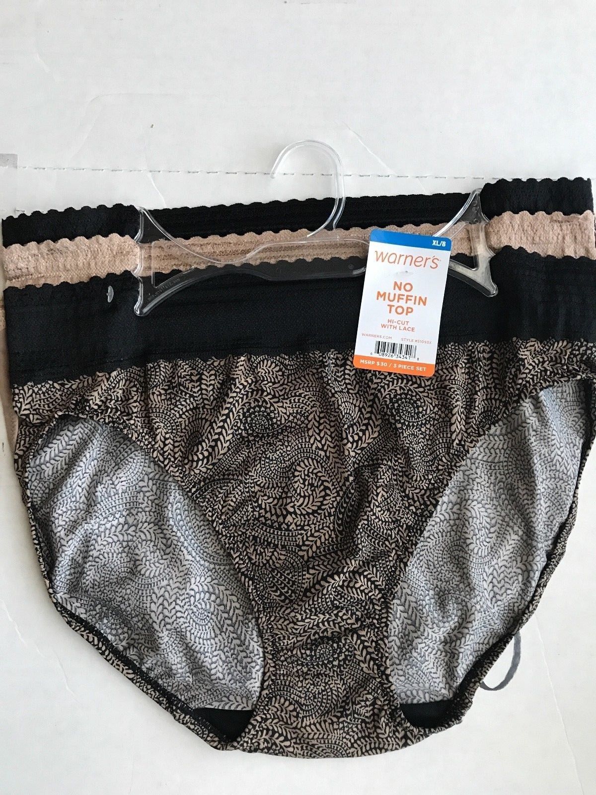 Warner's No Muffin Top Hipster & HiCut Panties S/5 M/6 L/7 XL/8 XXL/9