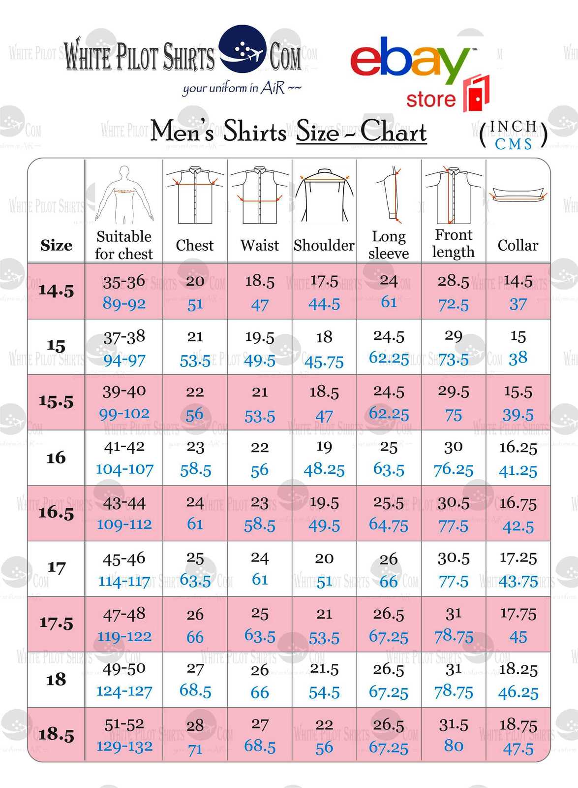 calvin klein dress size chart