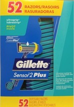 52 Razors Gillette - Sensor2 Plus, UltraGrip, Pivot Chromium Coating, NE... - $39.82