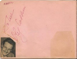 Walter Winchell & Oleg Cassini 1942 Dual Signed Vintage Album Page JSA image 2