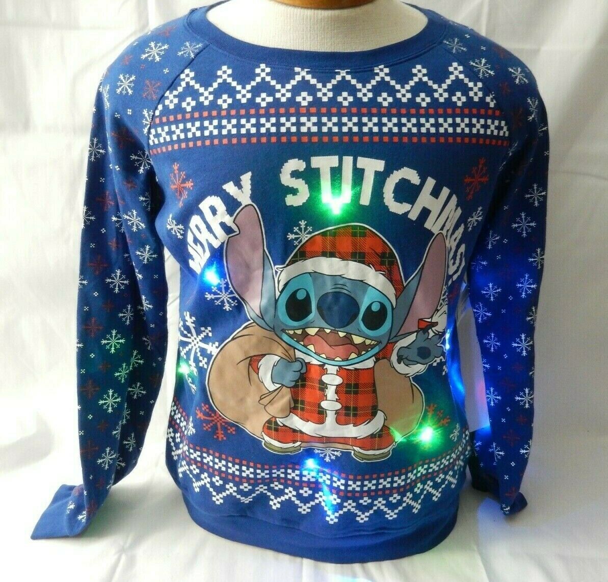 stitch light up holiday plush