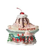 Department 56 North Pole Village Nana Split&#39;s Ice Cream Parlor Lit House... - $349.99