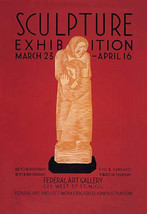 Sculpture Exhibition: WPA Federal Art Project by Vera Bock - Art Print - $21.99