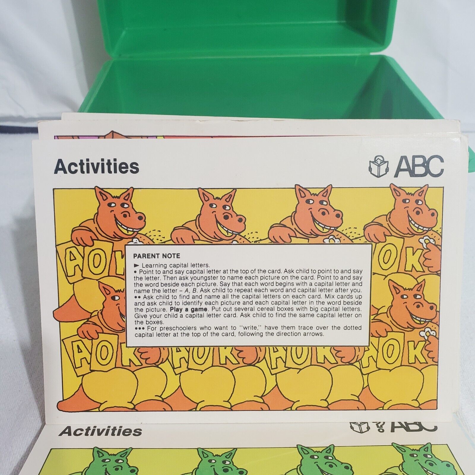 1981 Sweet Pickles Preschool Program Green Bus Homeschooling Set