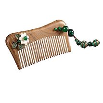 Ethnic Design Ladies Anti-Static Retro Palace Mahogany Comb Carved Tassel Comb - $28.67