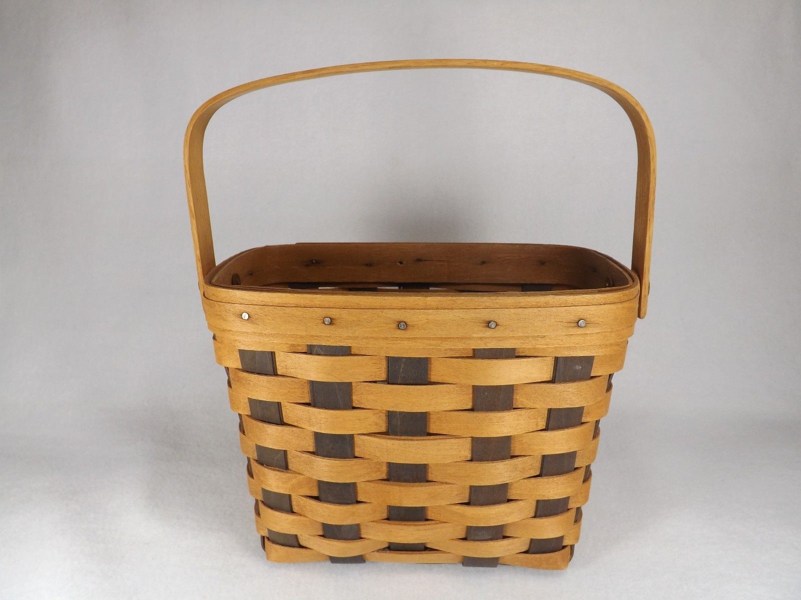 Longaberger 1988 Christmas Poinsettia Basket w Protector Green