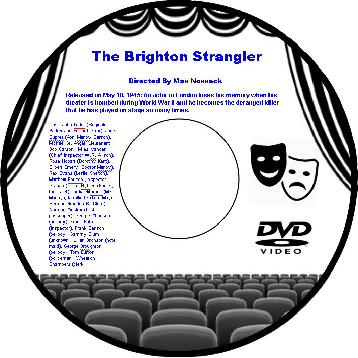 The Brighton Strangler 1945 DVD Film Horror Max Nosseck John Loder Reginald Park