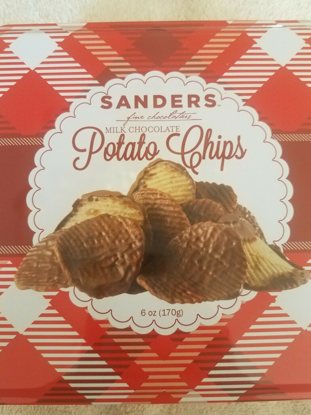Sanders Milk Chocolate Potato Chips 6 oz upc 035900288623 Food