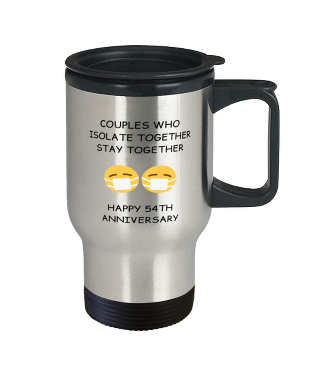 54th Anniversary Travel mug Quarantine Anniversary Gift ...