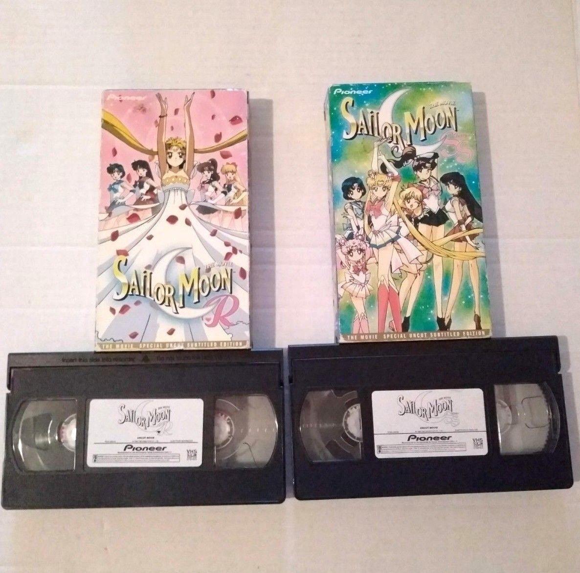 Sailor Moon R & SuperS VHS Tape Movie Special Uncut Subtitle English