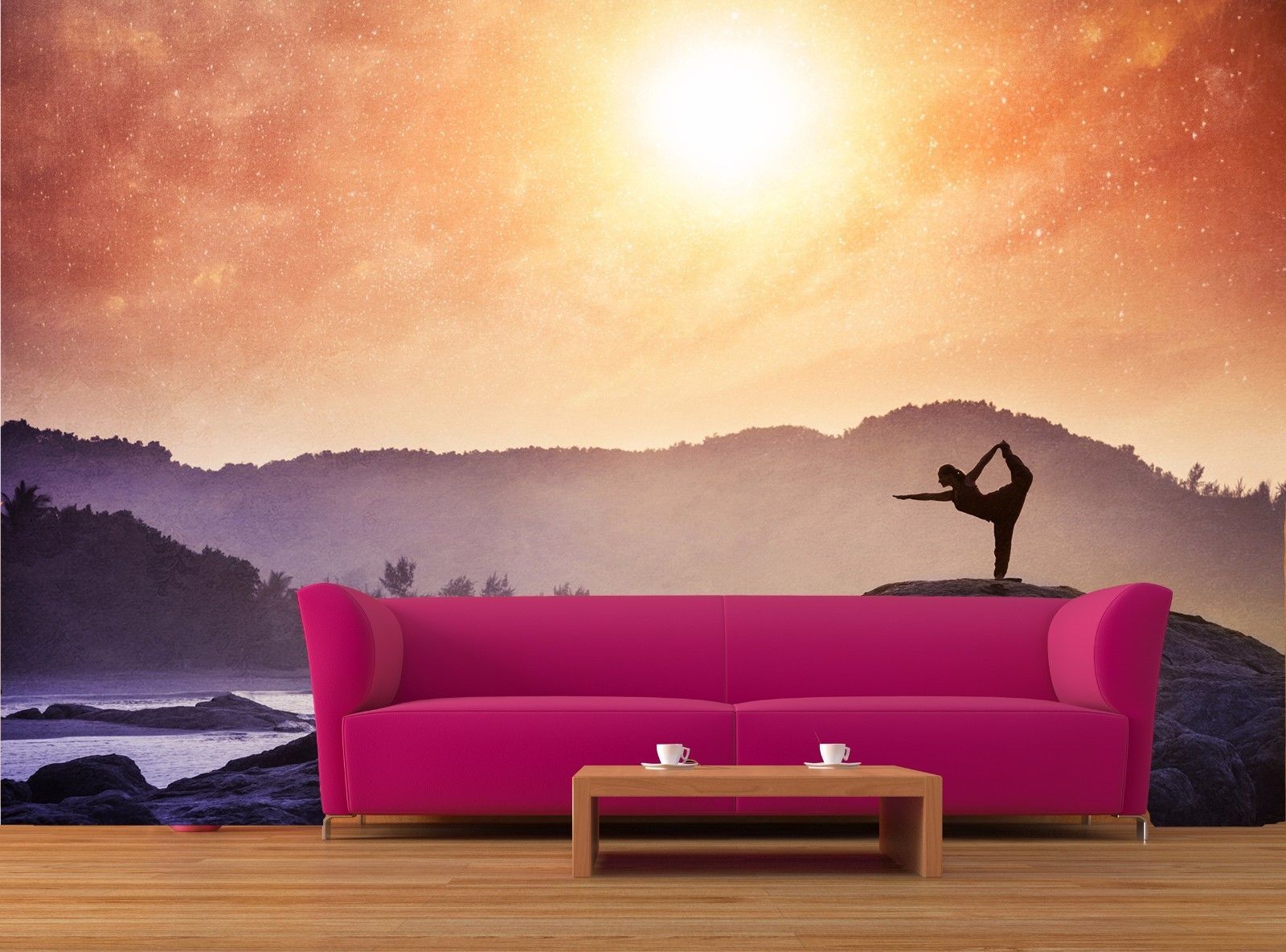 Yoga in India 3D Mural Photo Wallpaper Decor Large Paper