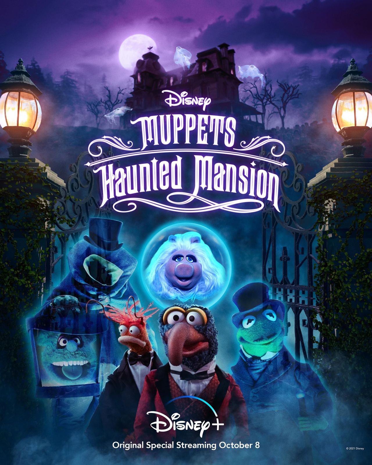 Muppets Haunted Mansion Movie Poster TV Special Art Print Size 24x36 27x40