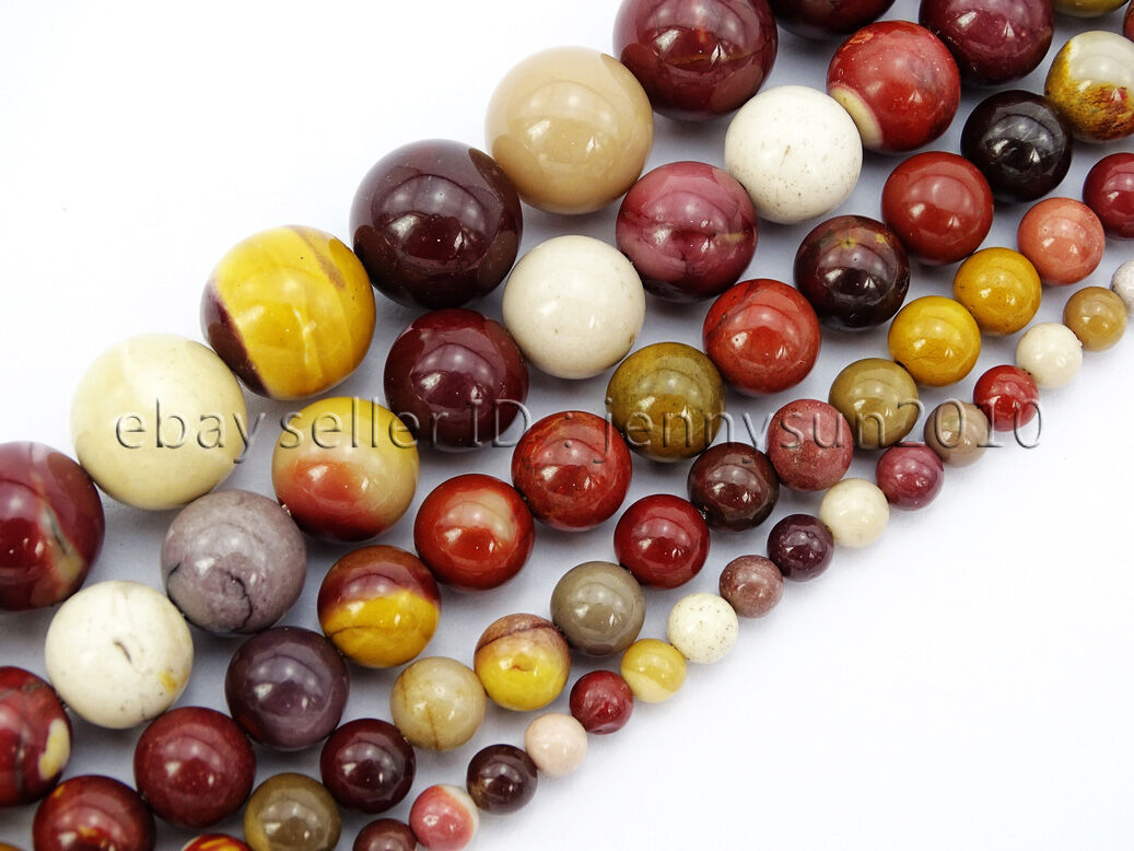 Natural Moukaite Jasper Gemstone Round Beads 16'' 2mm 3mm 4mm 6mm 8mm 10mm 12mm