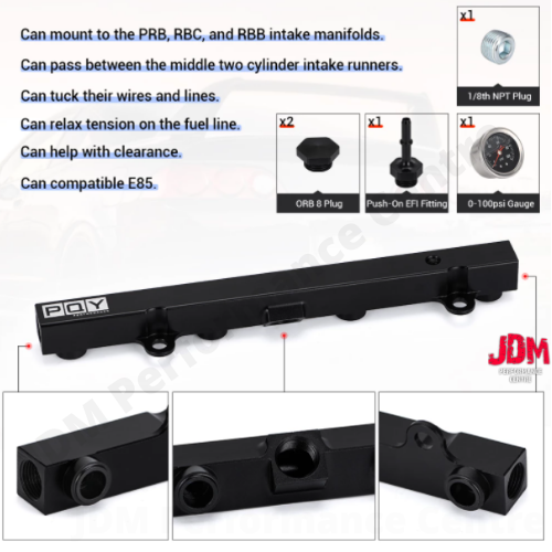 K SERIES Heavy FUEL RAIL kit High Flow Injection fuel rail FOR HONDA