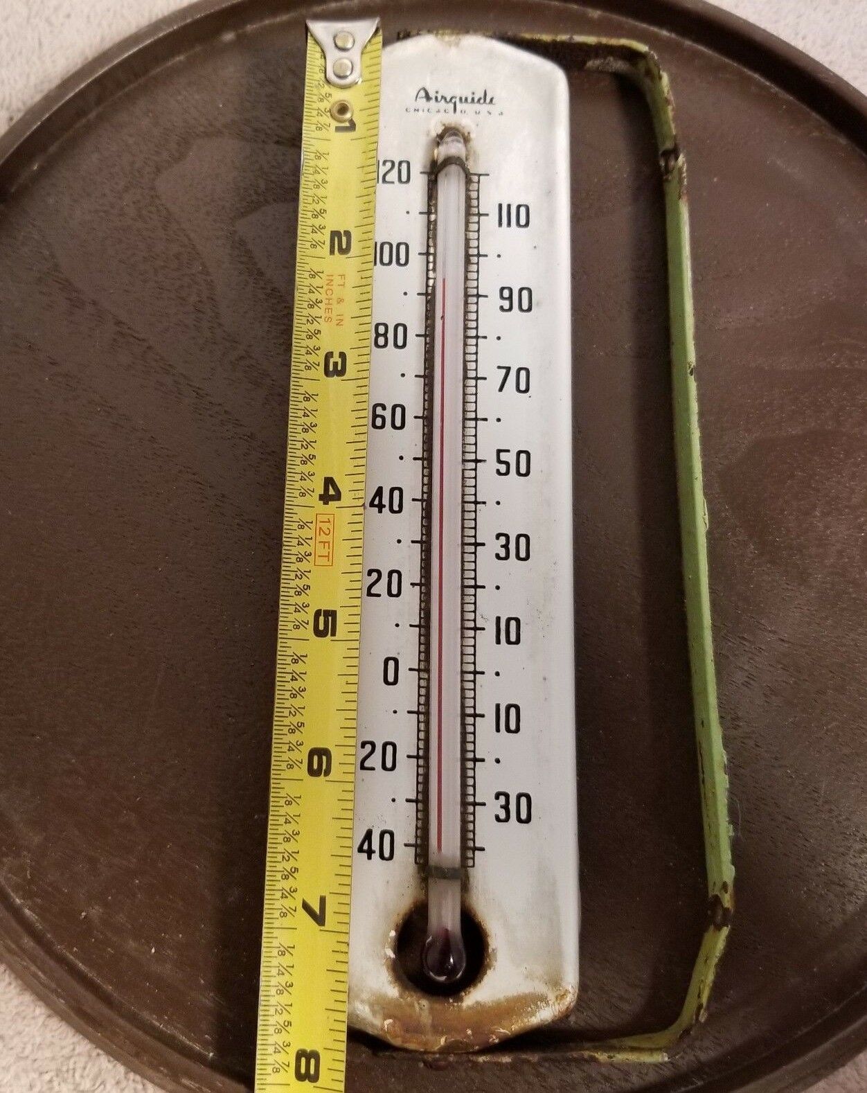 Vintage Airguide Outdoor Thermometer Art Deco Thermometers