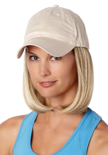 CLASSIC HAT by HENRY MARGU, ANY COLOR! Shoulder-length Bob attached to ball cap!