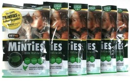 6 Bags VetIQ Minties 2.5 Oz Chicken Flavor Complete Oral Care Dental Cat Treats