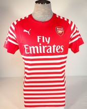 Puma Arsenal Football Club Red & White Prematch Short Sleeve Jersey Men's NWT - $71.24