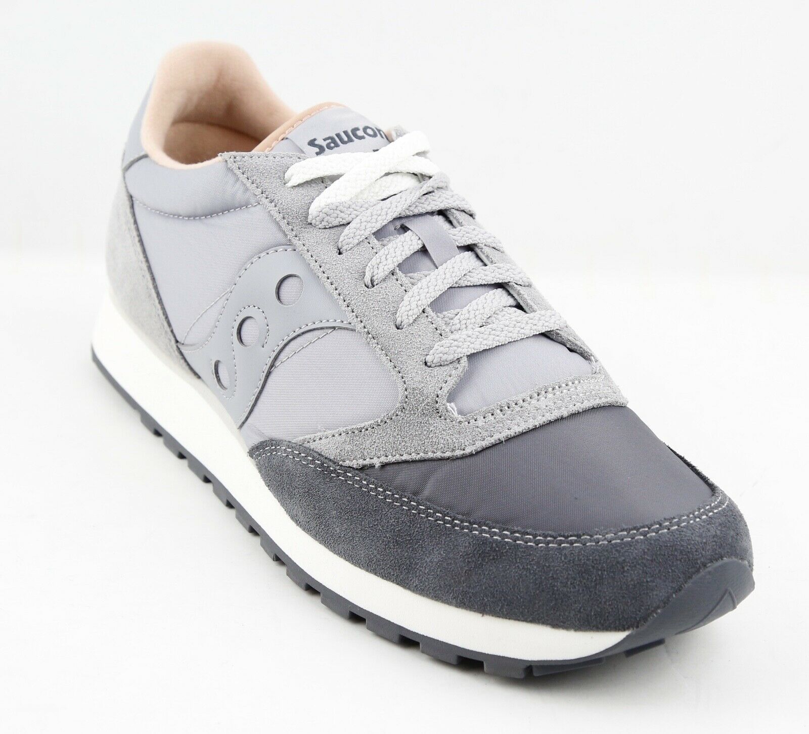 Mens Saucony Originals Jazz Original Sneaker - Grey/Light Grey, Size 14 ...