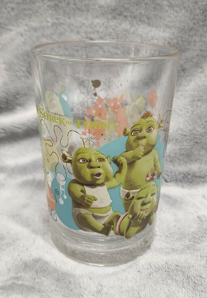 Mcdonalds Shrek The Third Glass 2007 " Shrek Babies " Mugs & Cups