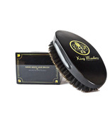 Black Oval Unisex Palm Boar Bristle Cushion Hairbrush King Monkey Produc... - $21.89