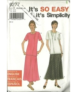 Simplicity Sewing Pattern 9277 Misses Womens Skirt Top Size XS - XL 6 - ... - $9.98