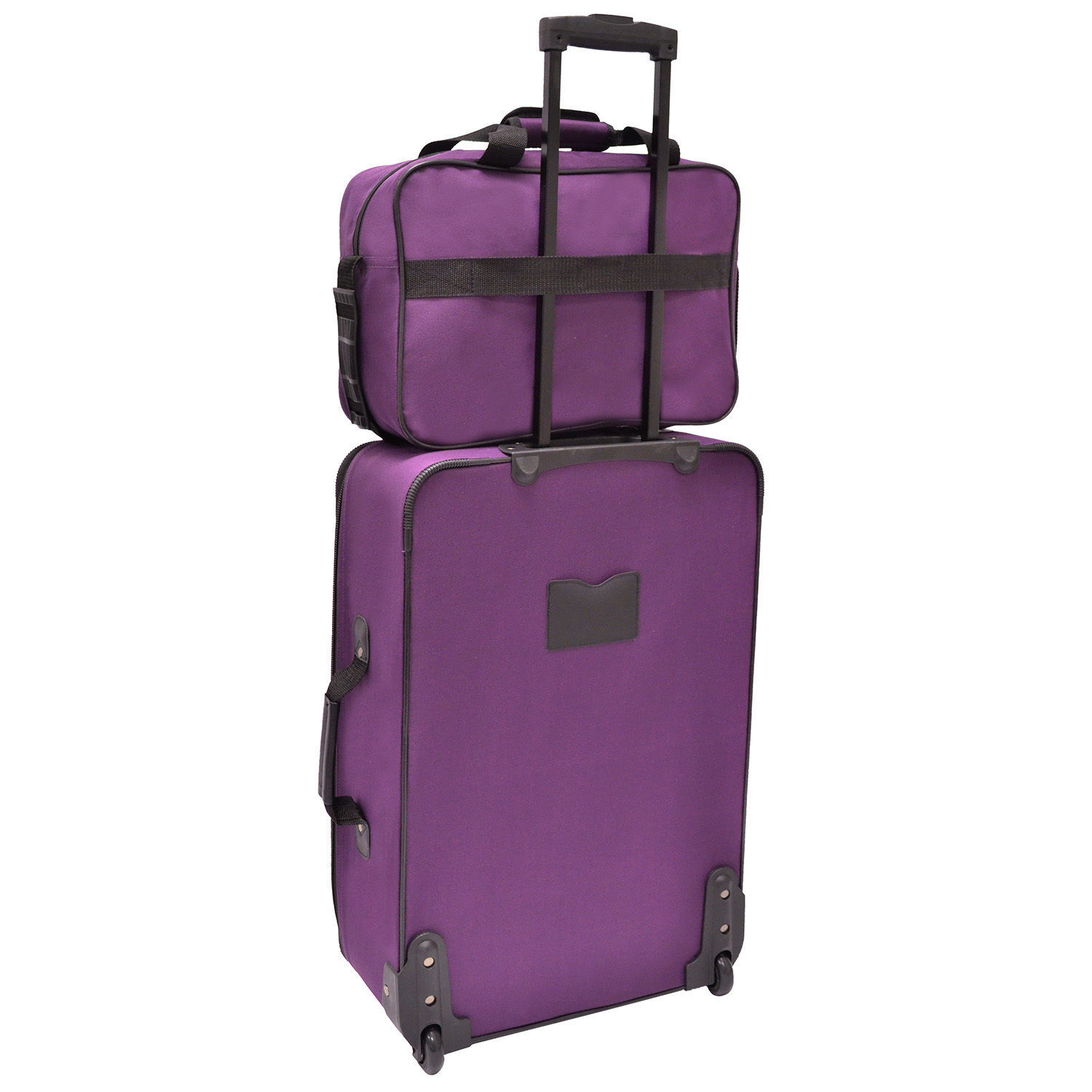 Travelers Choice Ultimate 5pc Purple Expand Luggage Tote Suitcase ...