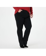 NYDJ Slim Bootcut Jeans - Black Rinse   Petite 20W - $72.72