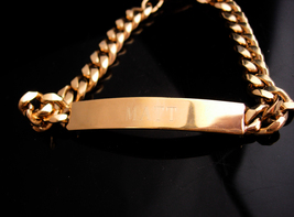 I Love Matt Bracelet / gold filled ID bracelet / Matt Birthday / Graduation gift - $125.00